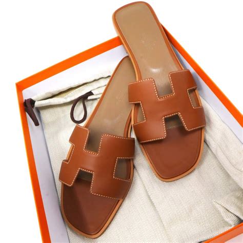 hermes oran tan sandals|hermes oran sandals men.